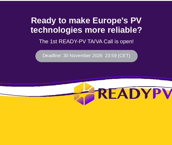 Ready-PV Launches Its First Call for Transnational and Virtual Access (TA/VA) to Advanced PV Research Infrastructure